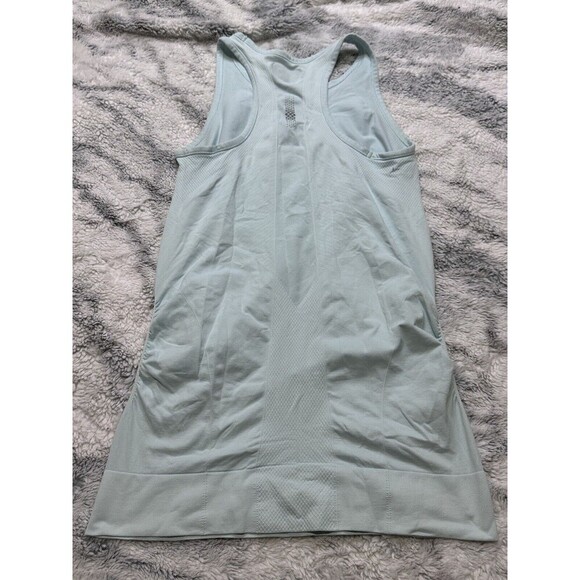 Athleta Blue Athletic Runched Racer Back Tank Top Size Small - Picture 4 of 4